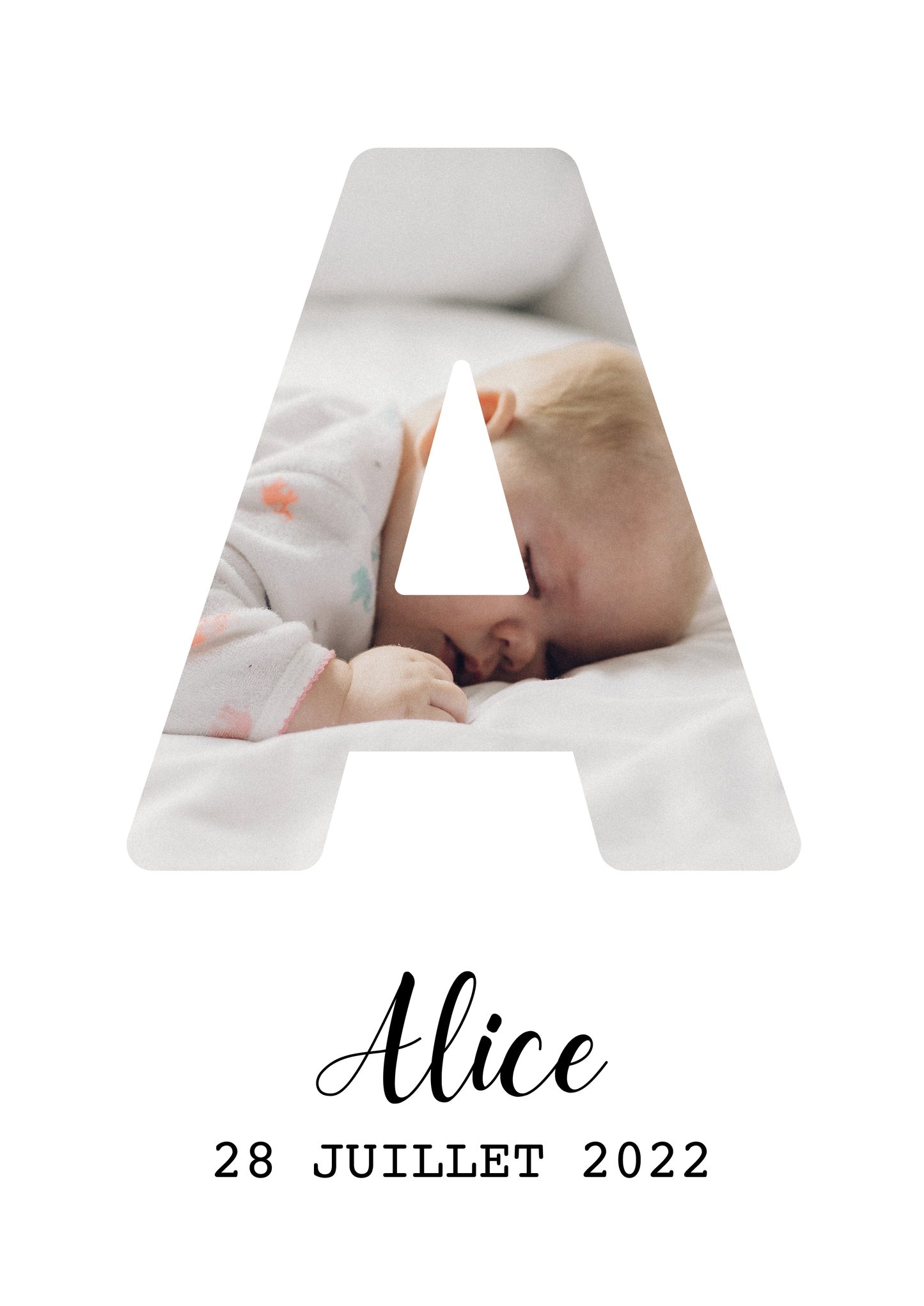 Affiche initiale photo