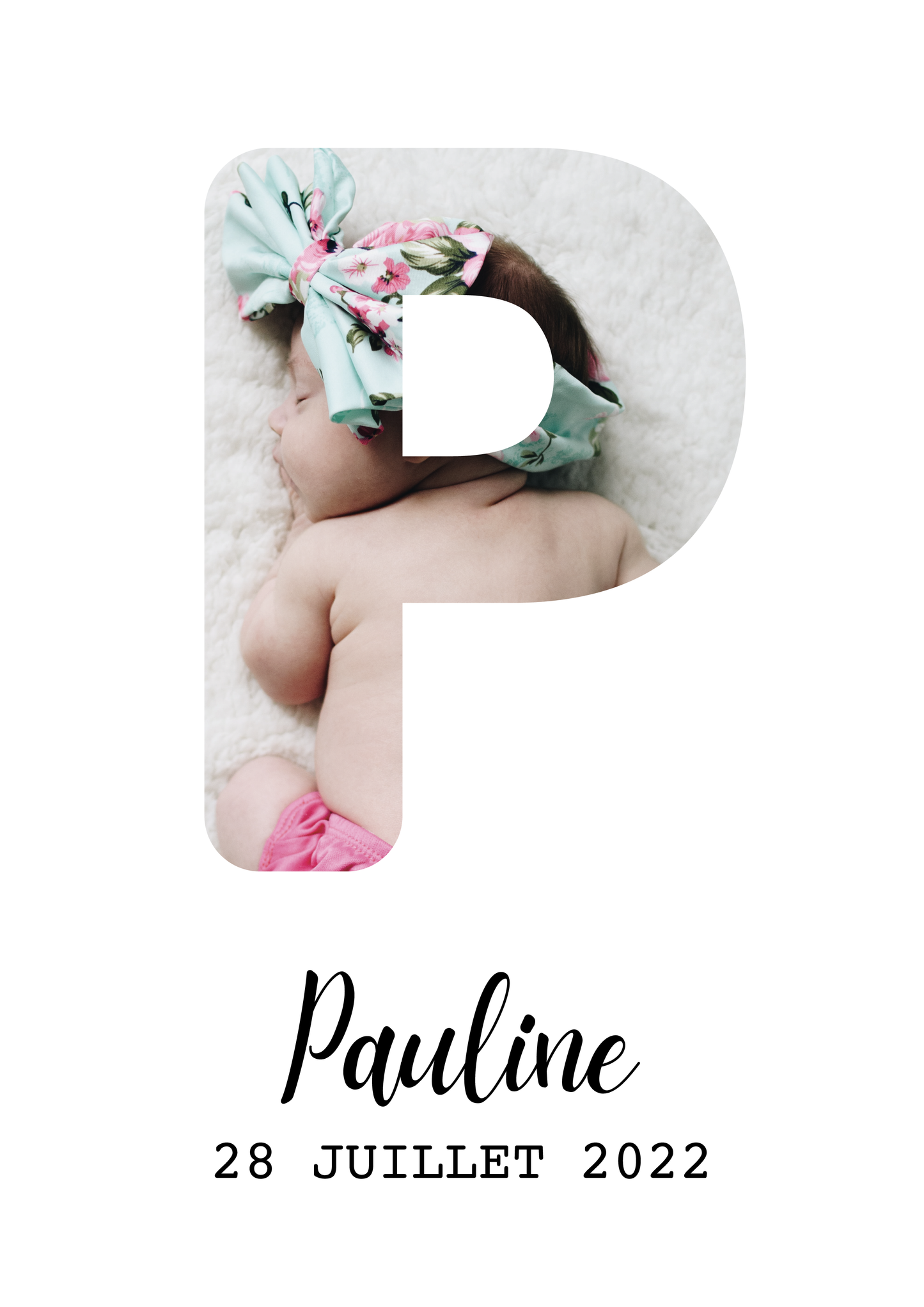 Affiche initiale photo