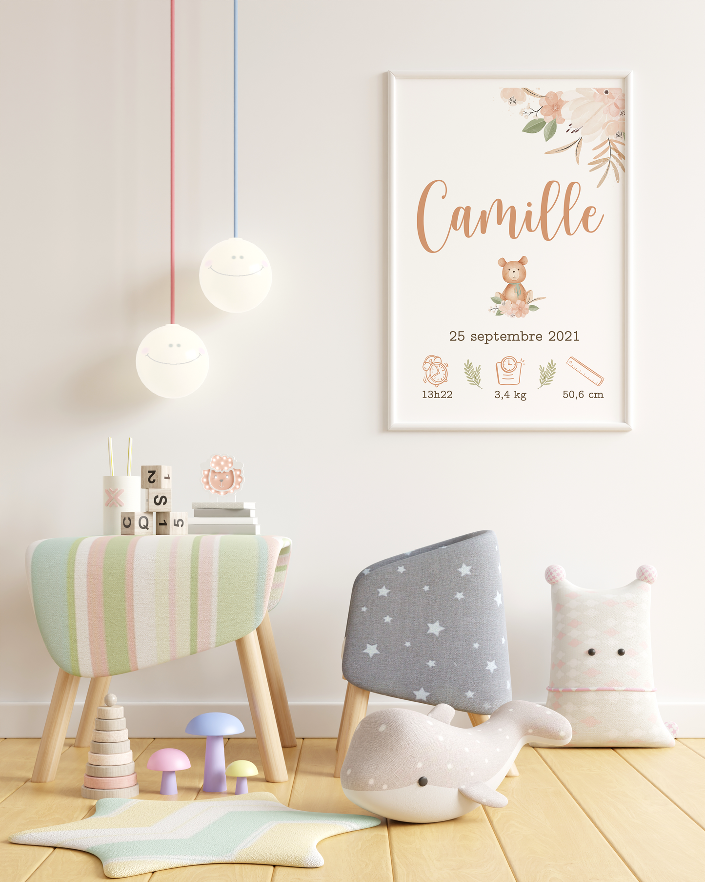 Affiche naissance - Douceur