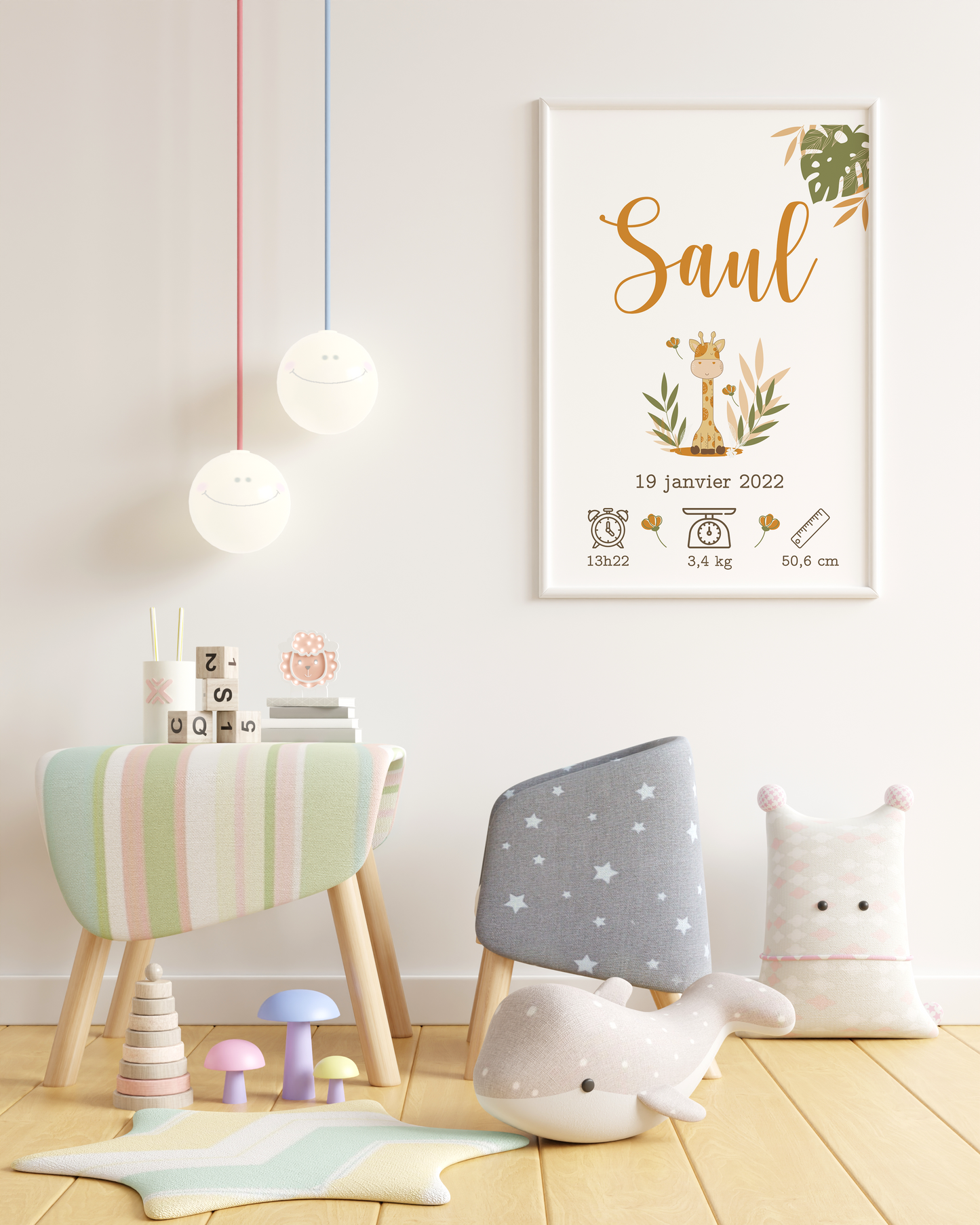 Affiche naissance - Jungle